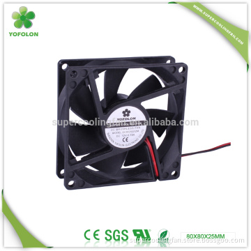 80x80x25mm 12V 24V Sleeve bearing factory price PC axial fan